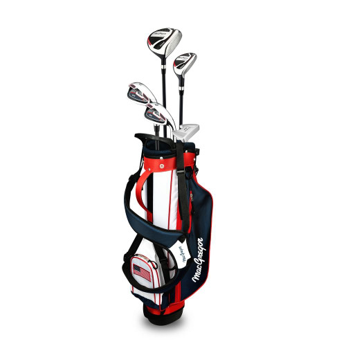 MacGregor Golf DX Stars and Stripes US Flag Junior Golf Club Set, Left Hand MacGregor Golf DX Stars and Stripes US Flag Junior Golf Club Set, Left Hand