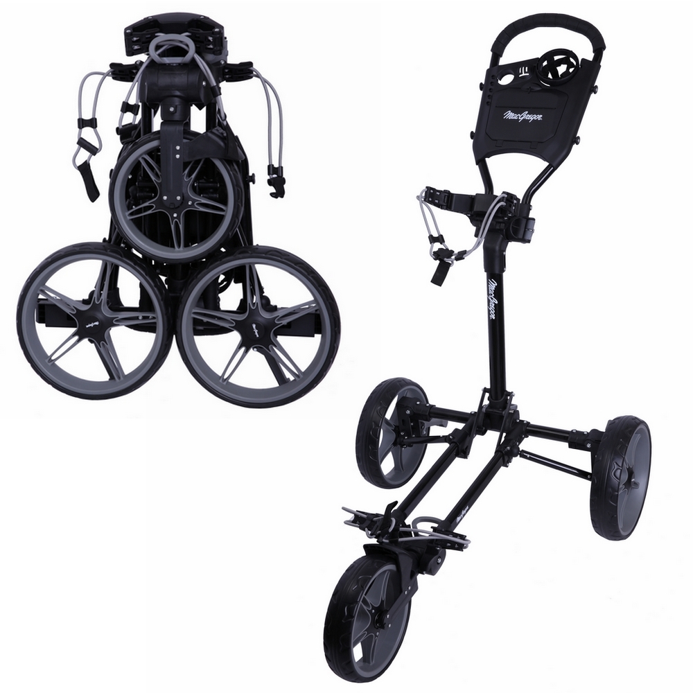 MacGregor Golf Flat Fold 3 Wheel Golf Cart - Folds Completely Flat