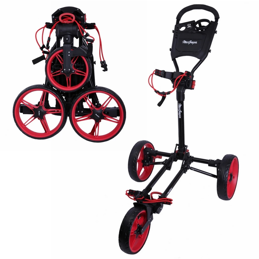 MacGregor Golf Flat Fold 3 Wheel Golf Cart - Folds Completely Flat