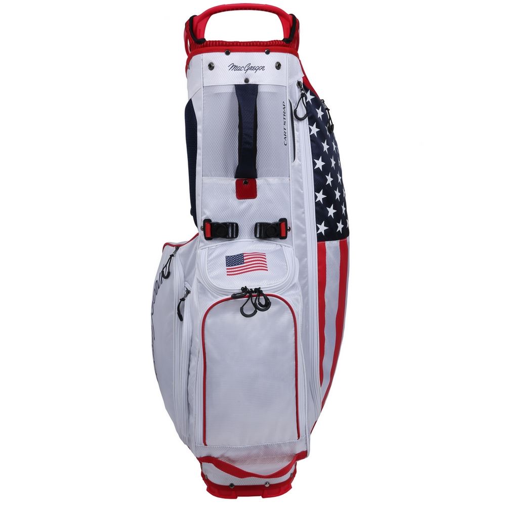 MacGregor Golf Deluxe Stand Bag, USA Stars and Stripes Flag