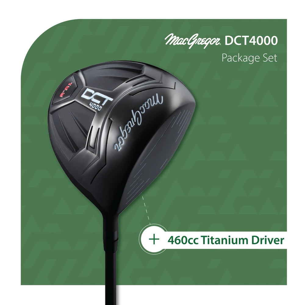 MacGregor Golf DCT4000 Golf Clubs Set with Bag, Mens Right Hand (12 Clubs / 16 Pieces)