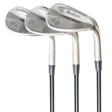 MacGregor Golf Tour Grind Milled Face Golf Wedge Set, Chrome, Mens Right Hand