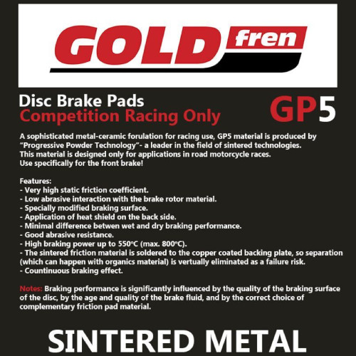 GoldFren GP5 Brake pads