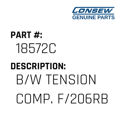 B/W Tension Comp. F/206Rbl-25 - Consew #18572C Genuine Consew Part