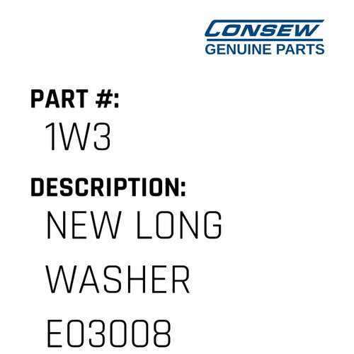 New Long Washer E03008 - Consew #1W3 Genuine Consew Part