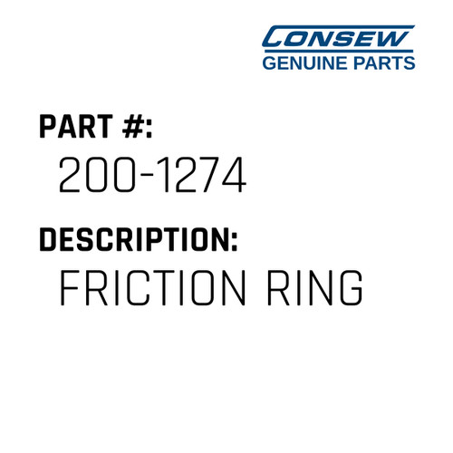 Friction Ring - Consew #200-1274 Genuine Consew Part
