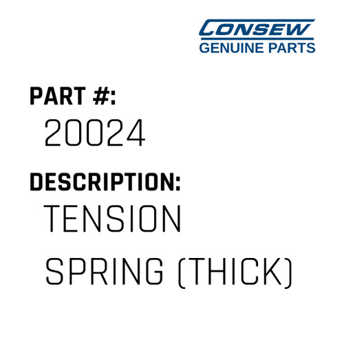 Tension Spring - Consew #20024 Genuine Consew Part