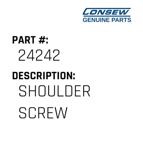 Shoulder Screw - Consew #24242 Genuine Consew Part