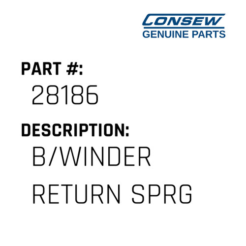 B/Winder Return Sprg - Consew #28186 Genuine Consew Part