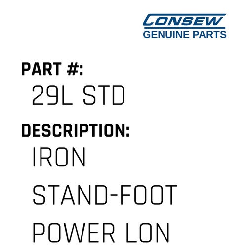 Iron Stand-Foot Power Long Arm - Consew #29L STD Genuine Consew Part