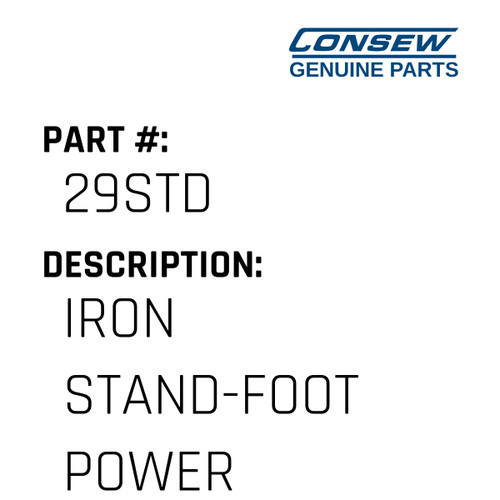 Iron Stand-Foot Power - Consew #29STD Genuine Consew Part