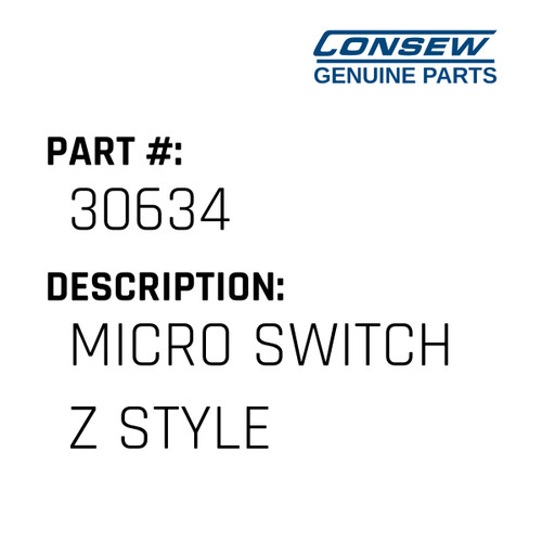 Micro Switch Z Style - Consew #30634 Genuine Consew Part
