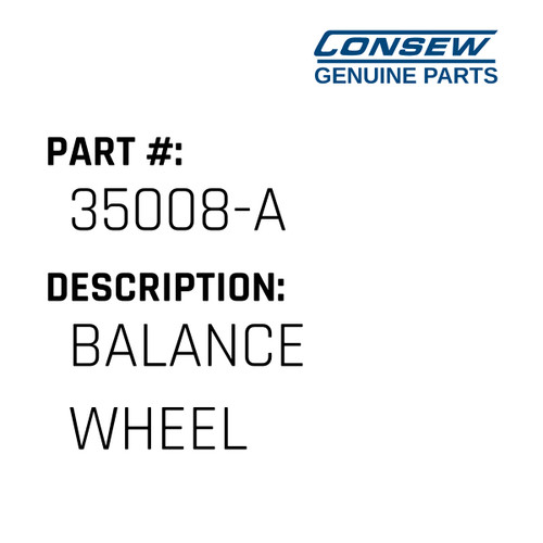 Balance Wheel - Consew #35008-A Genuine Consew Part
