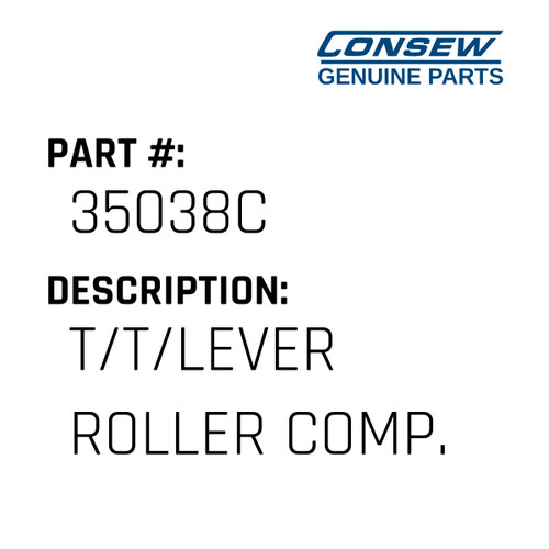 T/T/Lever Roller Comp. - Consew #35038C Genuine Consew Part