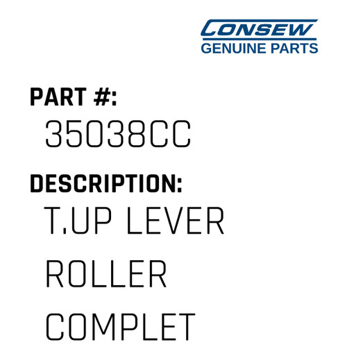 T.Up Lever Roller Complete - Consew #35038CC Genuine Consew Part