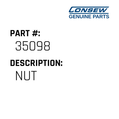 Nut - Consew #35098 Genuine Consew Part