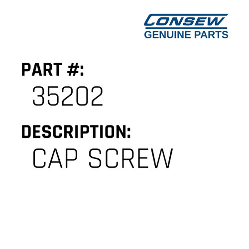 Cap Screw - Consew #35202 Genuine Consew Part