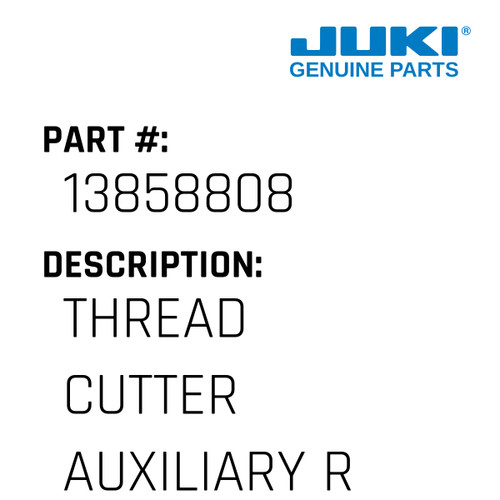 Thread Cutter Auxiliary Roller - Juki #13858808 Genuine Juki Part