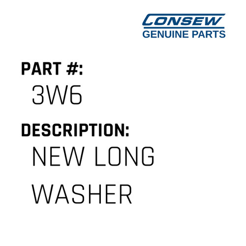 New Long Washer - Consew #3W6 Genuine Consew Part