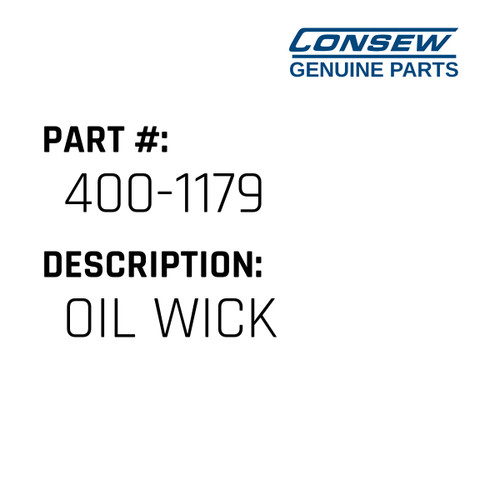 Oil Wick - Consew #400-1179 Genuine Consew Part