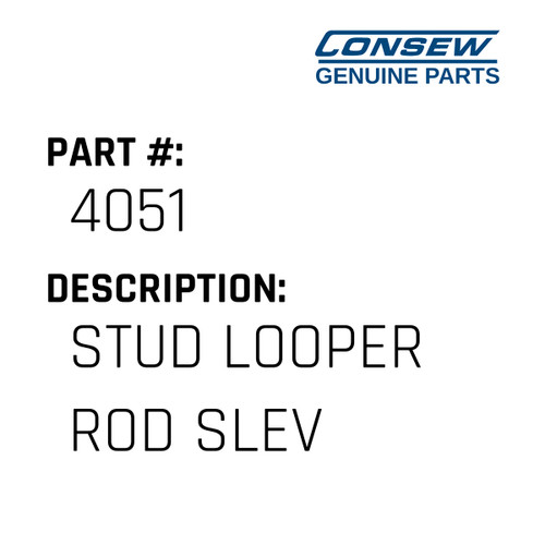 Stud Looper Rod Slev - Consew #4051 Genuine Consew Part