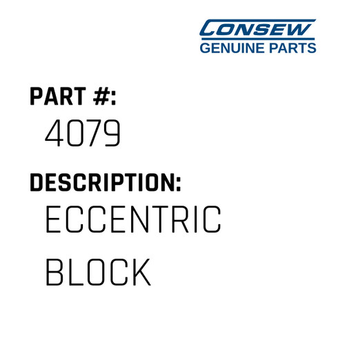 Eccentric Block - Consew #4079 Genuine Consew Part