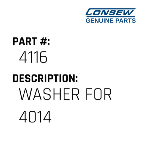 Washer For 4014 - Consew #4116 Genuine Consew Part