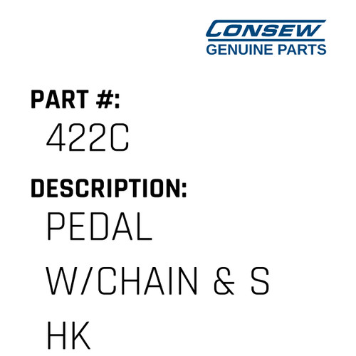 Pedal W/Chain & S Hk - Consew #422C Genuine Consew Part