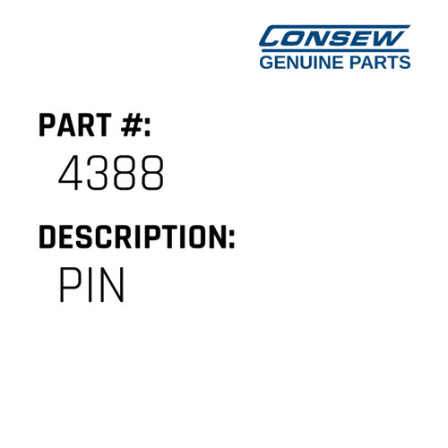 Pin - Consew #4388 Genuine Consew Part