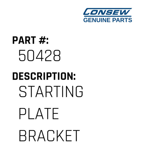 Starting Plate Bracket - Consew #50428 Genuine Consew Part