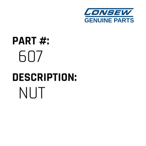 Nut - Consew #607 Genuine Consew Part