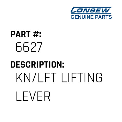 Kn/Lft Lifting Lever - Consew #6627 Genuine Consew Part