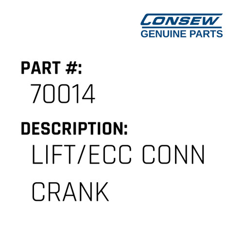 Lift/Ecc Conn Crank - Consew #70014 Genuine Consew Part