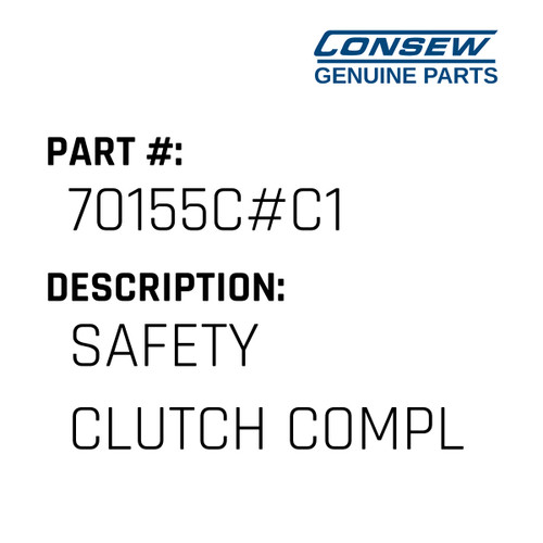 Safety Clutch Compl - Consew #70155C#C1 Genuine Consew Part