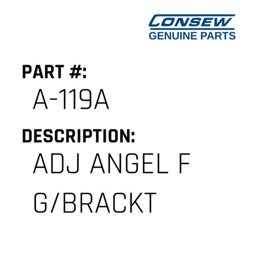 Adj Angel F G/Brackt - Consew #A-119A Genuine Consew Part
