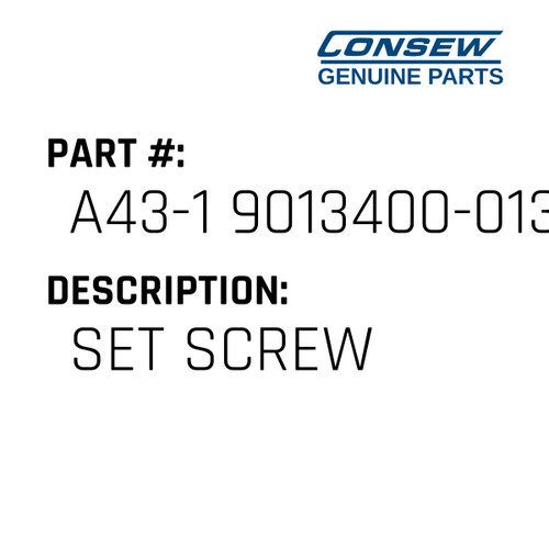 Set Screw - Consew #A43-1 9013400-013 Genuine Consew Part