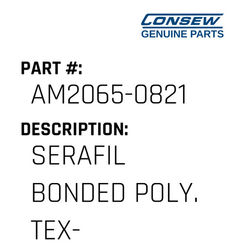 Serafil Bonded Poly. Tex-90, 900M - Consew #AM2065-0821 Genuine Consew Part
