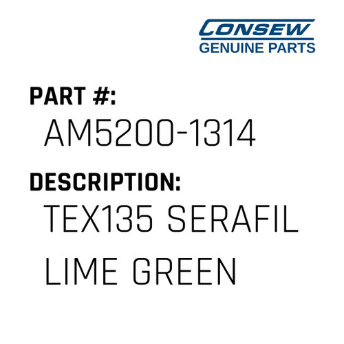 Tex135 Serafil Lime Green 2500M Con - Consew #AM5200-1314 Genuine Consew Part