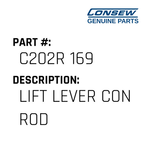 Lift Lever Con Rod - Consew #C202R 169 Genuine Consew Part