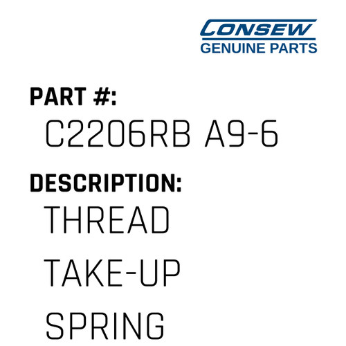 Thread Take-Up Spring - Consew #C2206RB A9-6 Genuine Consew Part