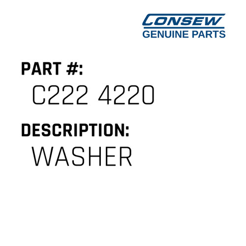 Washer - Consew #C222 4220 Genuine Consew Part
