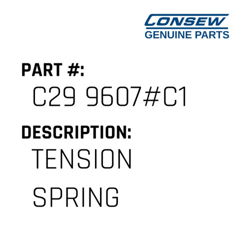 Tension Spring - Consew #C29 9607#C1 Genuine Consew Part