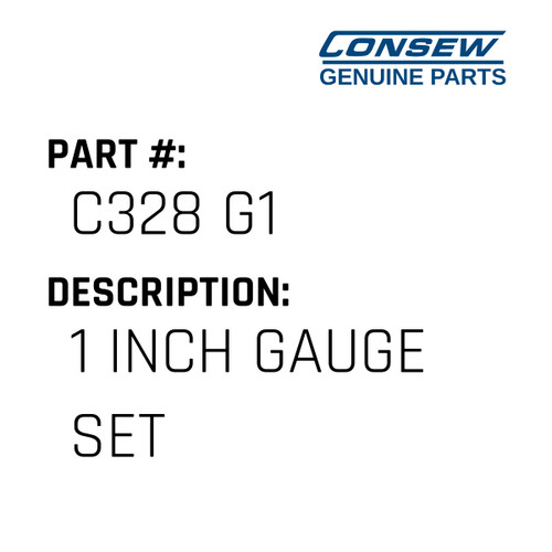 1 Inch Gauge Set - Consew #C328 G1 Genuine Consew Part