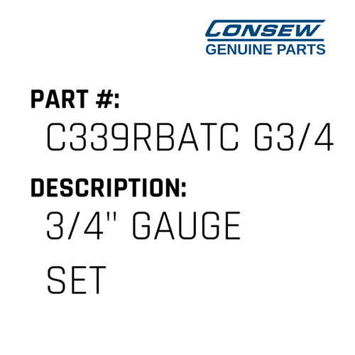 3/4" Gauge Set - Consew #C339RBATC G3/4 Genuine Consew Part