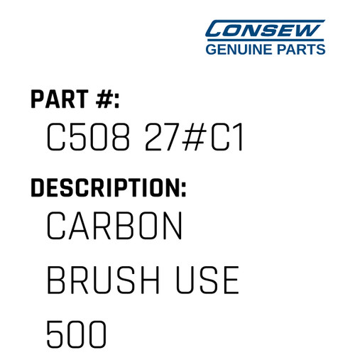 Carbon Brush Use 500 - Consew #C508 27#C1 Genuine Consew Part