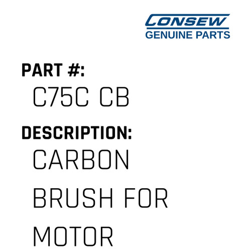 Carbon Brush For Motor - Consew #C75C CB Genuine Consew Part