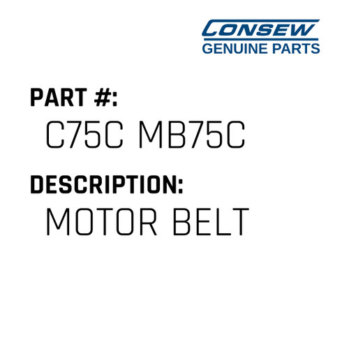 Motor Belt - Consew #C75C MB75C Genuine Consew Part