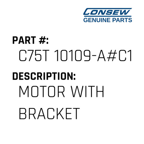 Motor With Bracket - Consew #C75T 10109-A#C1 Genuine Consew Part