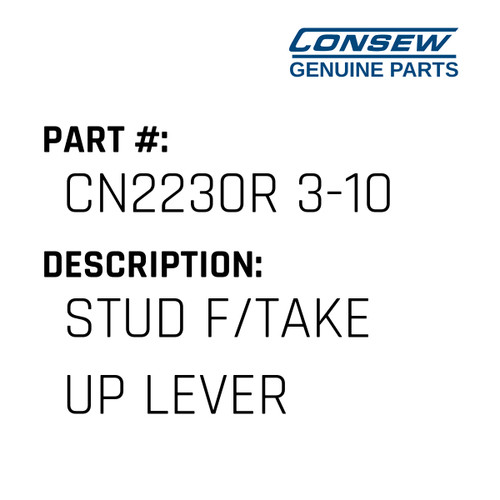 Stud F/Take Up Lever - Consew #CN2230R 3-10 Genuine Consew Part