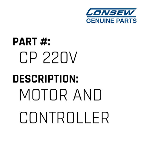 Motor And Controller - Consew #CP 220V Genuine Consew Part